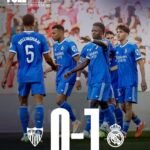 Jugadores del Real Madrid con el resultado 0-1 contra el Sevilla FC